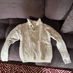 Kids Cableknit Collared Sweater